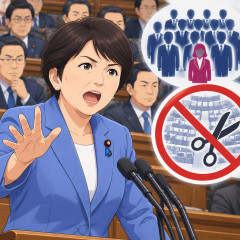 福島瑞穂「男ばかりで決めるな」 議員定数削減に反対   |  がんばれ社民党