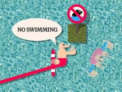 外国人「溺れている人に『泳ぐな』って言うのが面白い」Mizizizがゲームを日本風にしている