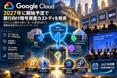 Google Cloud、銀行向け暗号資産保管サービスを2027年開始へ！ 秘密鍵の分散管理で不正流出リスクを軽減