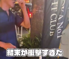 【動画】警備員に喧嘩を売ったオッサン、カツラを剥がされてTKO負け