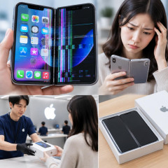 「iPhone Duo」の故障報告相次ぐ 画面不具合、Appleは端末交換対応   |  もしかして