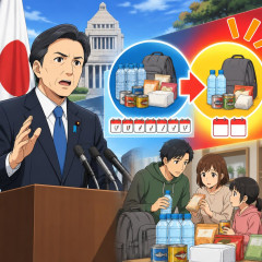 日本政府から緊急要請 1週間分の備蓄を 2日発令   |  3日というのがネタっぽいよね