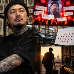 「タトゥーを入れてる人は99％バカ」発言で“炎上”した彫り師 予約は2年先まで埋まるも…23年のキャリアに幕を下ろすワケ   |  ニック兄さんとコラボしてたけど、仕事続けられるの…