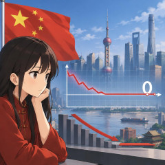 中国の今年のGDP成長率は0％前後