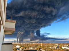 【速報】露助の石油基地が燃やされる