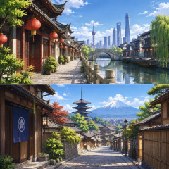 中国人「断言するが99％の人はこれらの写真を見ても、どちらが中国でどちらが日本か分からないだろう」   |  右が中国だろ
